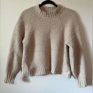 Beige Old Navy Knit Sweater